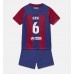 Barcelona Paez Gavi #6 Dětské Oblečení Domácí Dres 2023-24 Krátkým Rukávem (+ trenýrky)